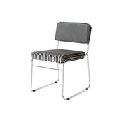 Sedia Endless a righe, bianco e nero