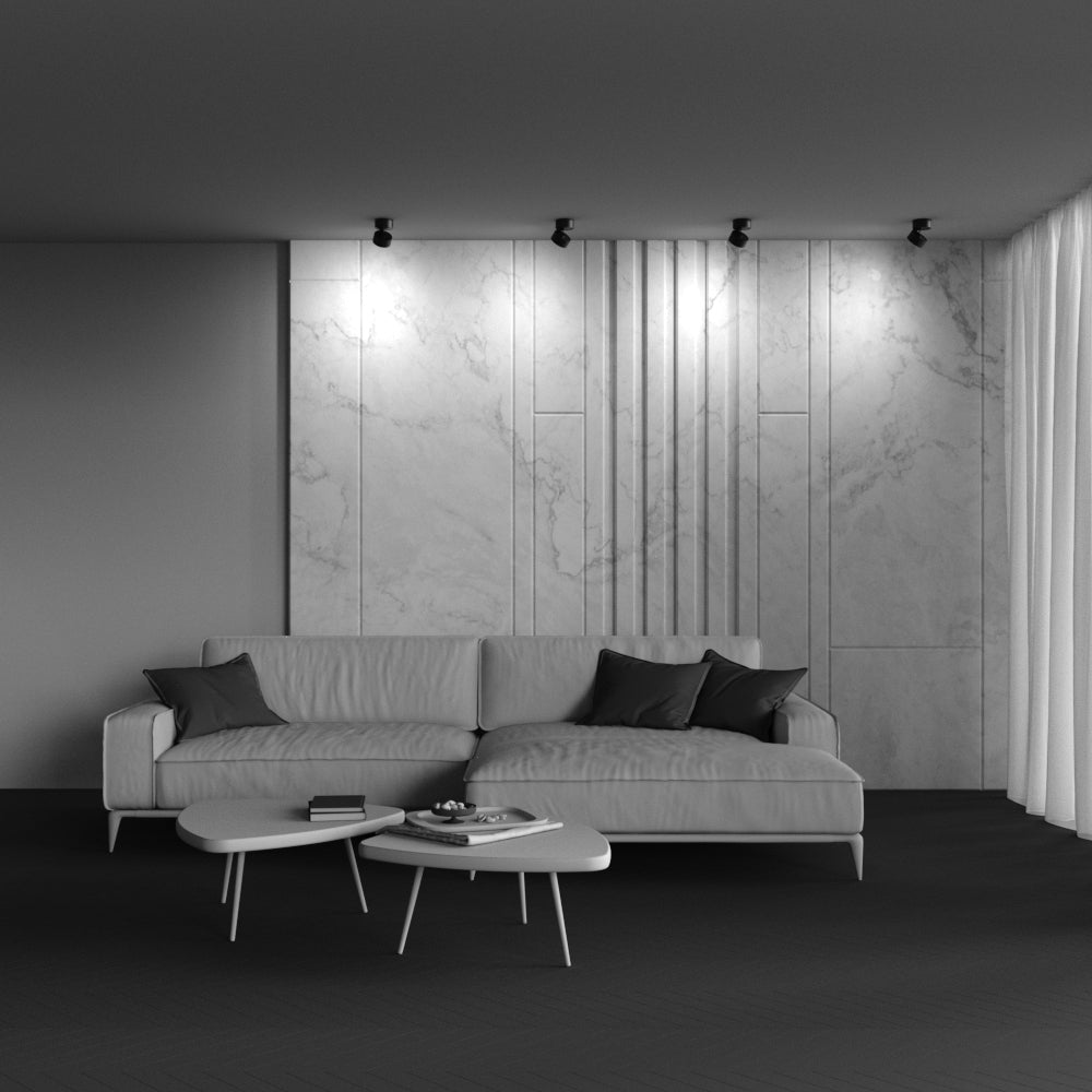 Lampada da soffitto Onda - Maytoni - Nero - C024CL-12W2.7K-B-1