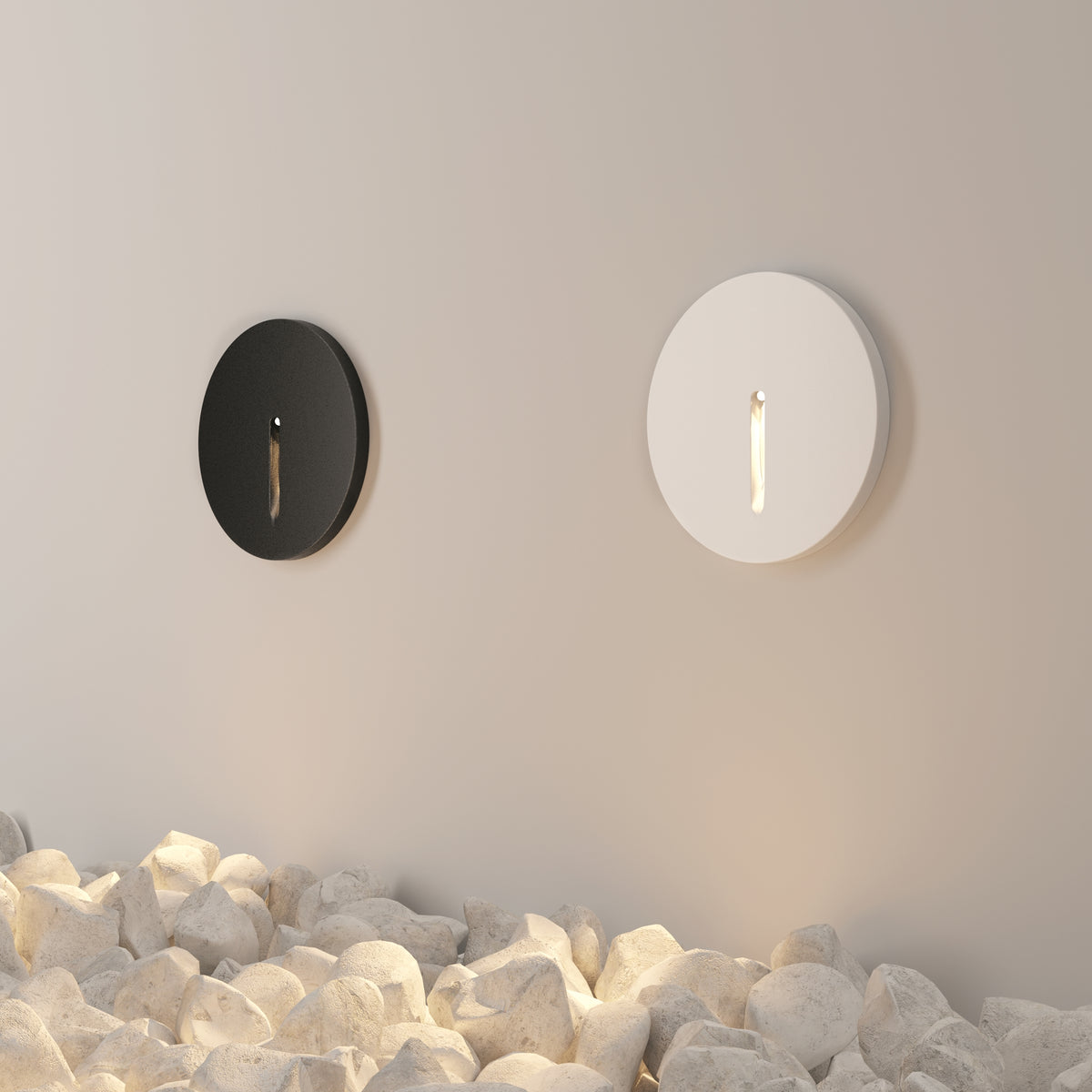 SET 4 PEZZI · Illuminazione per scale Lock - Maytoni - Nero - O014SL-L3B3K · prezzo per 4 pezzi