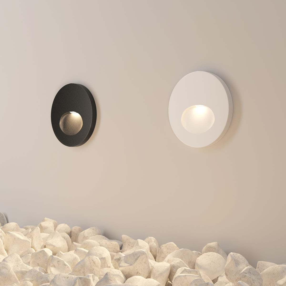 SET 4 PEZZI · Illuminazione per scale Bil - Maytoni - Nero - O015SL-L3B3K · prezzo per 4 pezzi