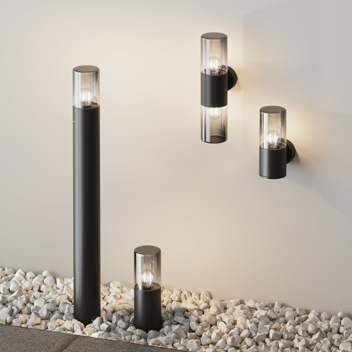 Lampada a muro Amas - Maytoni - Grigio - O432WL-02GF