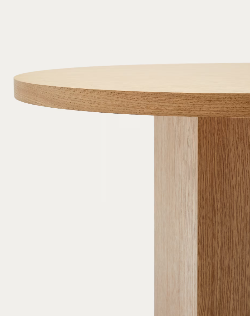 Nealy table with oak veneer and natural finish 240 x 100 cm
