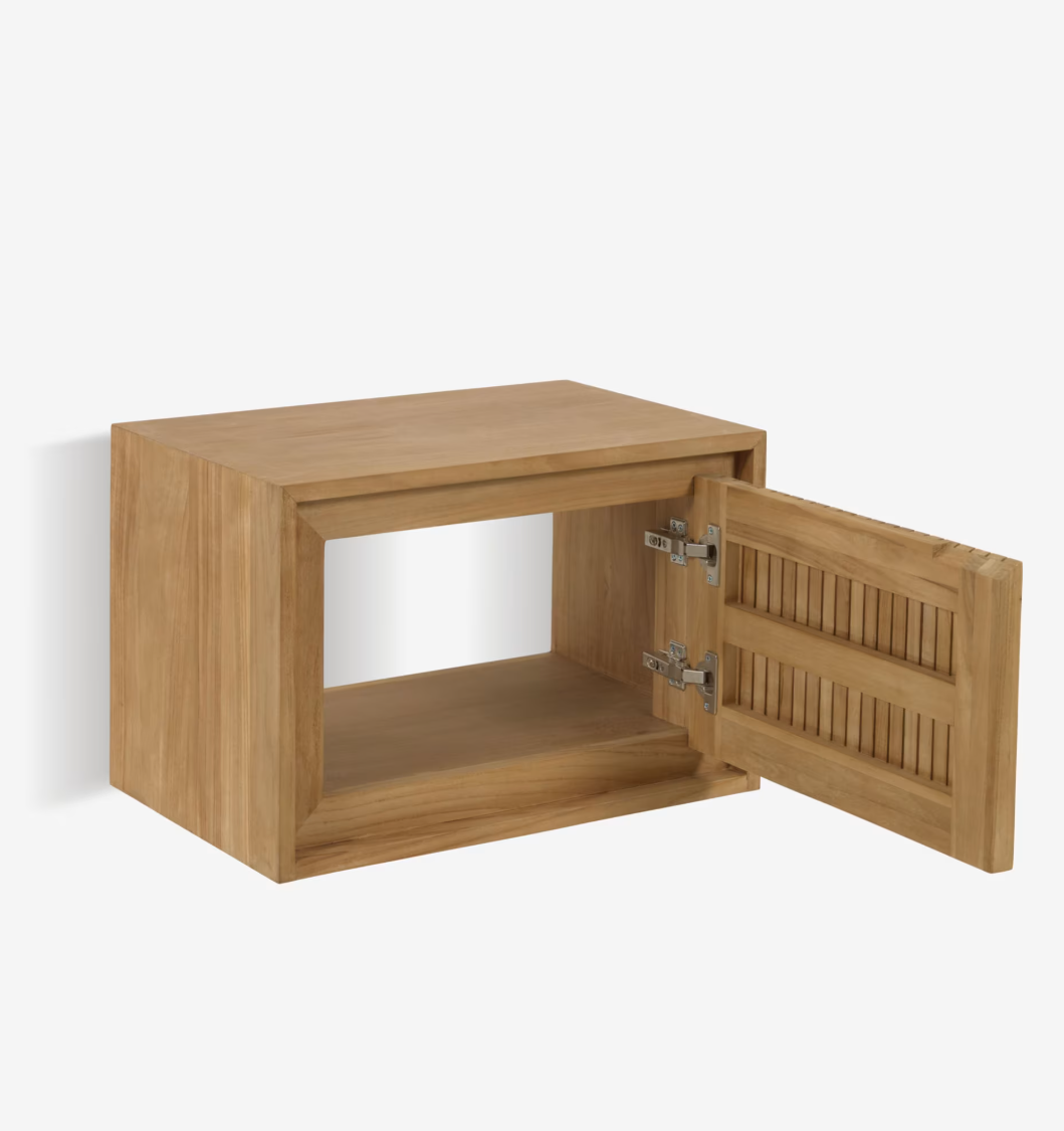 Mobile da bagno Taciana in legno massello di teak 60 x 40 m