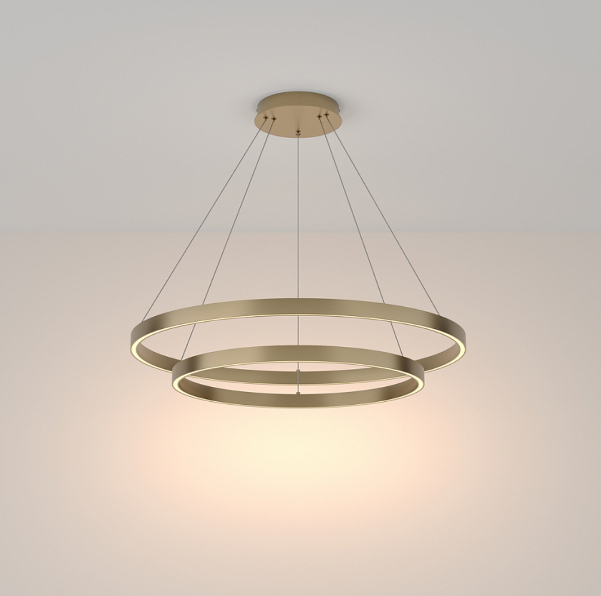 Lampada a sospensione Rim 3000K ottone 80cm