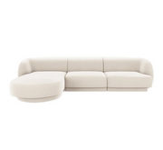 Divano Boucle, "Miley", 4 Posti, 255x156x70