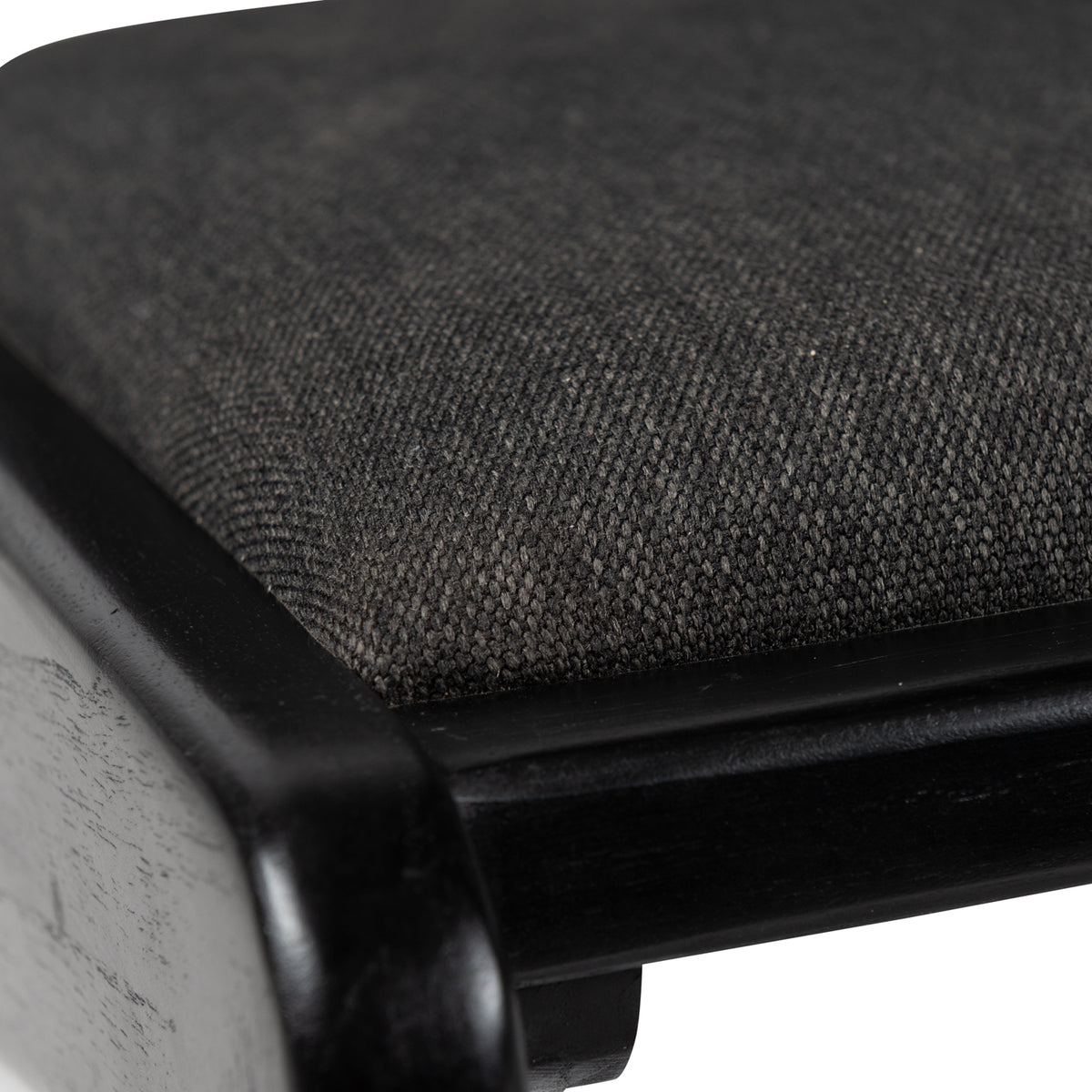 Sedia KANGAROO Imbottita - Charcoal Black - Pierre Jeanneret Edition