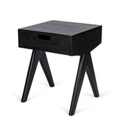 Comodino Night Cabin W.T.H. con cassetto Nero DETJER