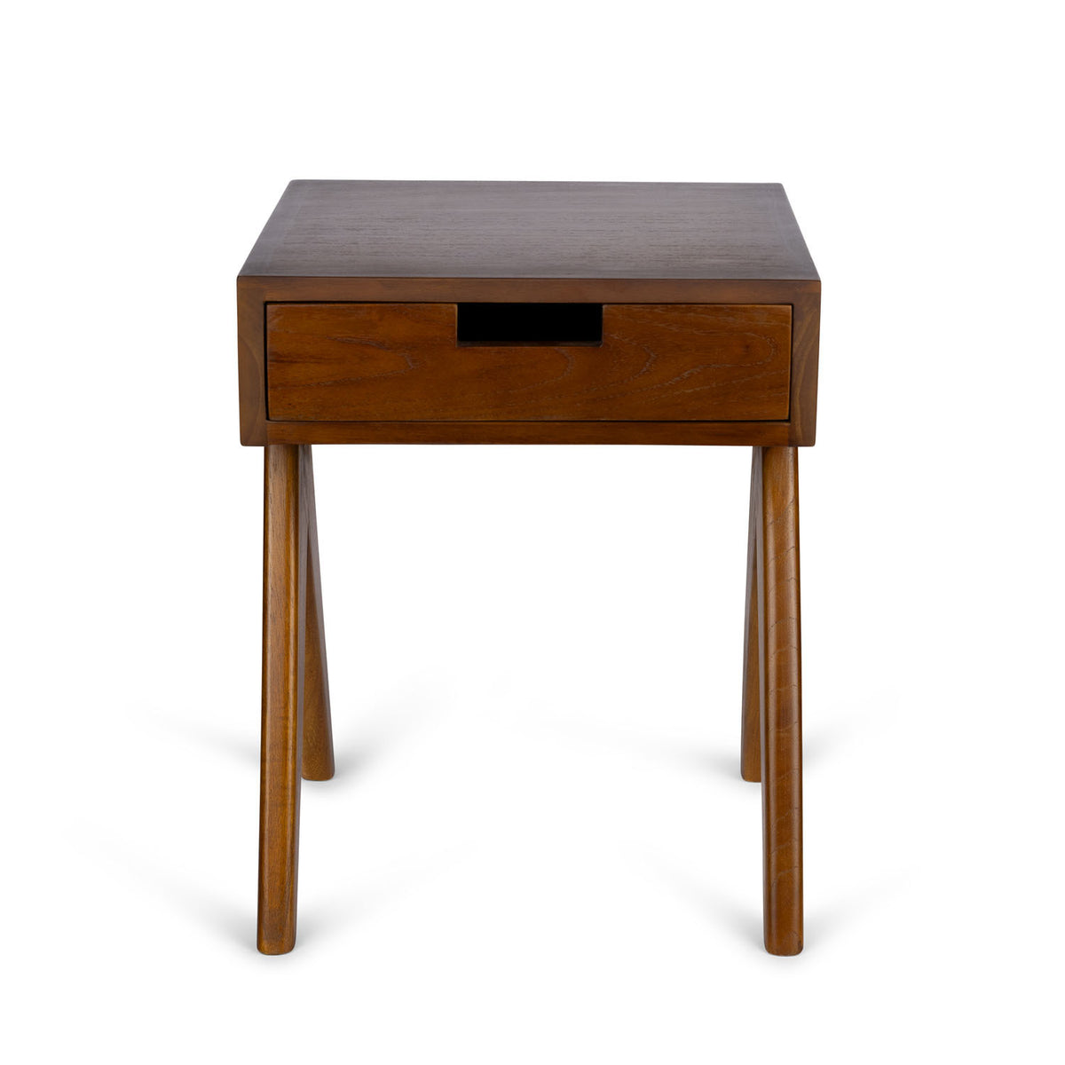 Comodino Night Cabin W.T.H. con cassetto - Dark Brown - Pierre Jeanneret Edition
