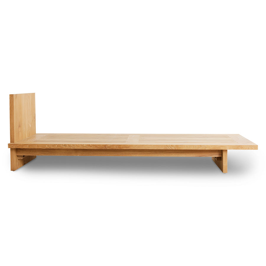 Daybed da esterno in teak, chalkstripe