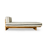 Daybed da esterno in teak, chalkstripe