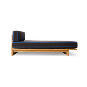 Daybed da esterno in teak, burnt sky