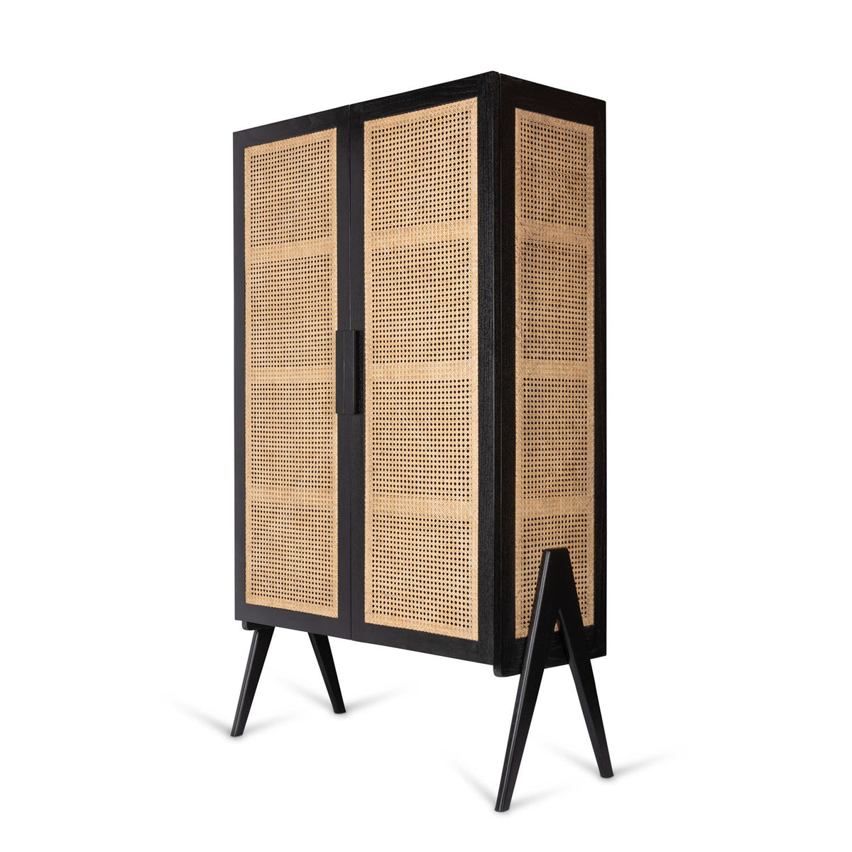 Armadio Storage Cabinet Lucien con appendiabiti - Charcoal Black - Pierre Jeanneret Edition