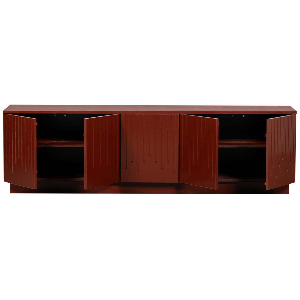Porta tv matita pino merlot lucido