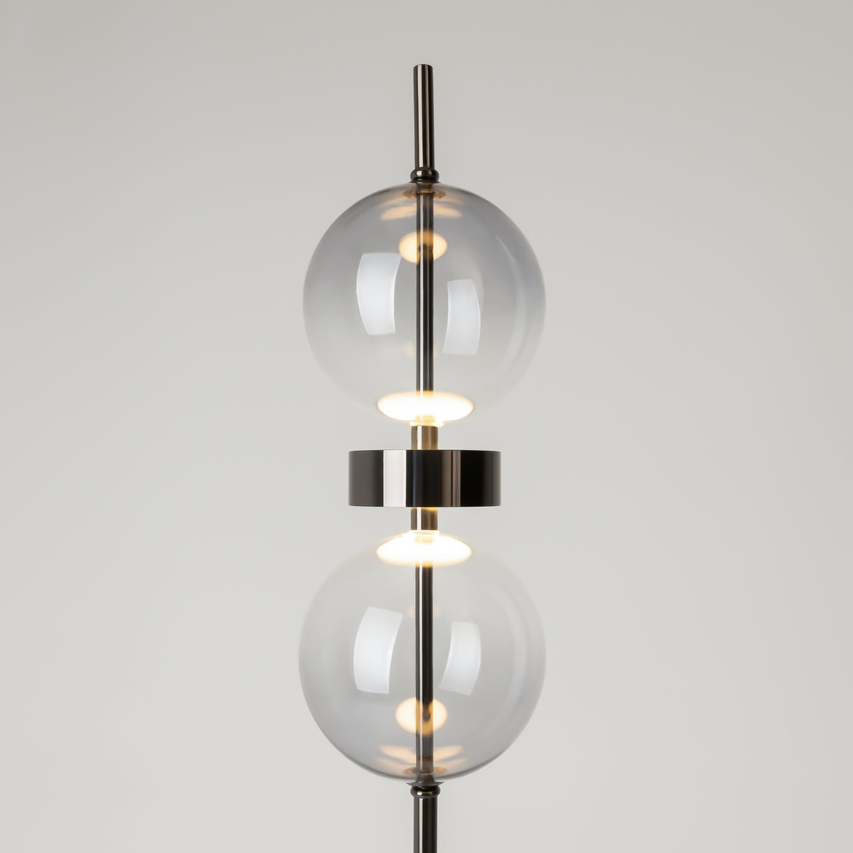 Lampada da terra Double Moon - Maytoni - Nero - MOD478FL-L15B3K
