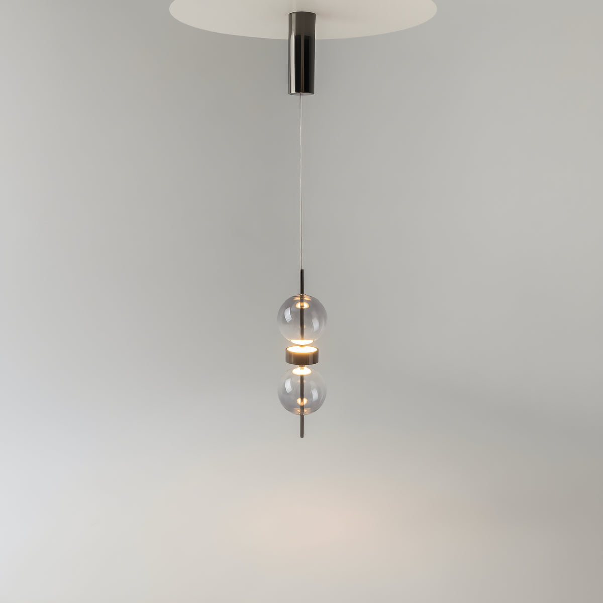 Lampada a sospensione Double Moon - Maytoni - Nero - MOD478PL-L8B3K