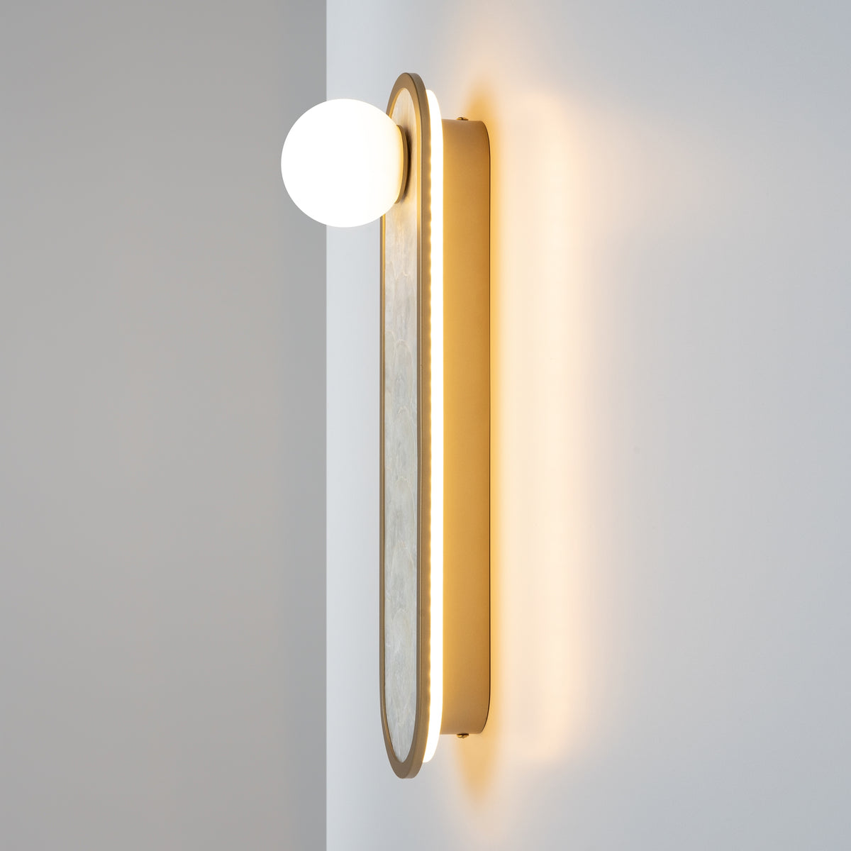 Lampada a muro Perlamour - Maytoni - Ottone - MOD473WL-L25BSK