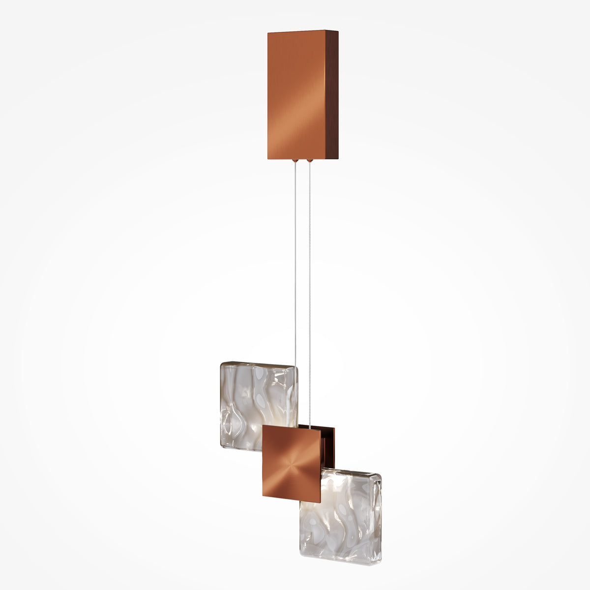 Lampada a sospensione Quadro - Maytoni - Rame - MOD519PL-L8C3K