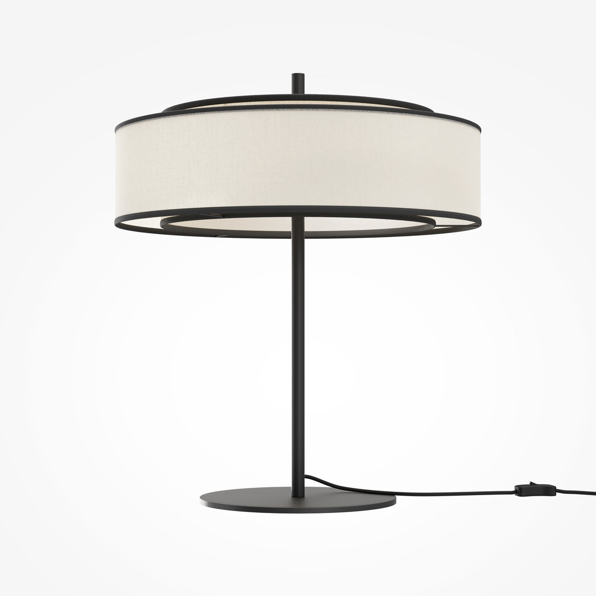 Lampada da tavolo Bergamo - Maytoni - Nero - MOD613TL-02W