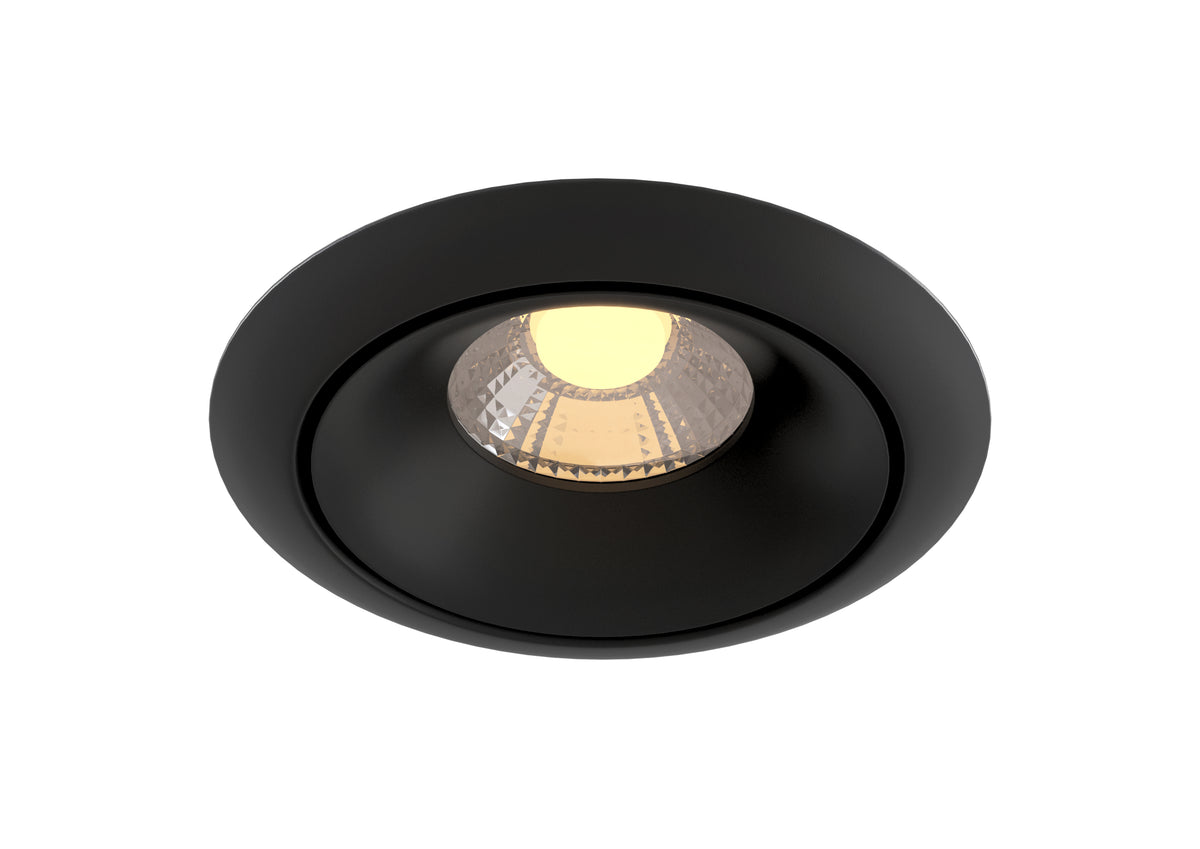 SET 4 PEZZI · Una lampada da incasso Yin 3000K 1x9W 60° - Maytoni - Nero - DL031-2-L8B · prezzo per 4 pezzi
