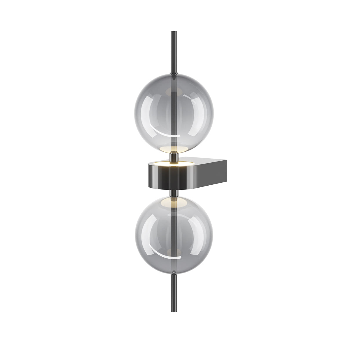 Lampada a muro Double Moon - Maytoni - Nero - MOD478WL-L8B3K