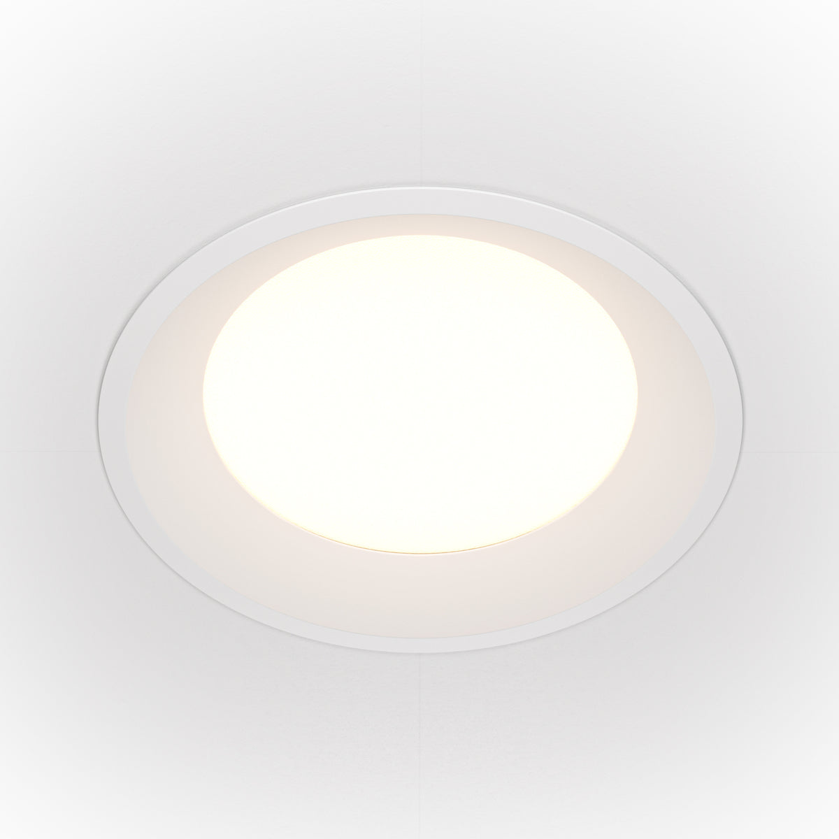 Una lampada da incasso Okno 4000K 1x24W 120° - Maytoni - Bianco - DL053-24W4K-W