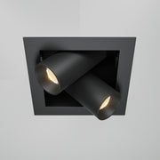 Una lampada da incasso Magnum 3000K 2x7W 24° - Maytoni - Nero - DL094-02-7W3K-B