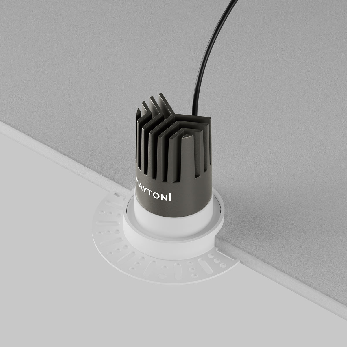 Faretto da incasso Dip - Maytoni - Bianco - DL119-10W-3K-TRS-W