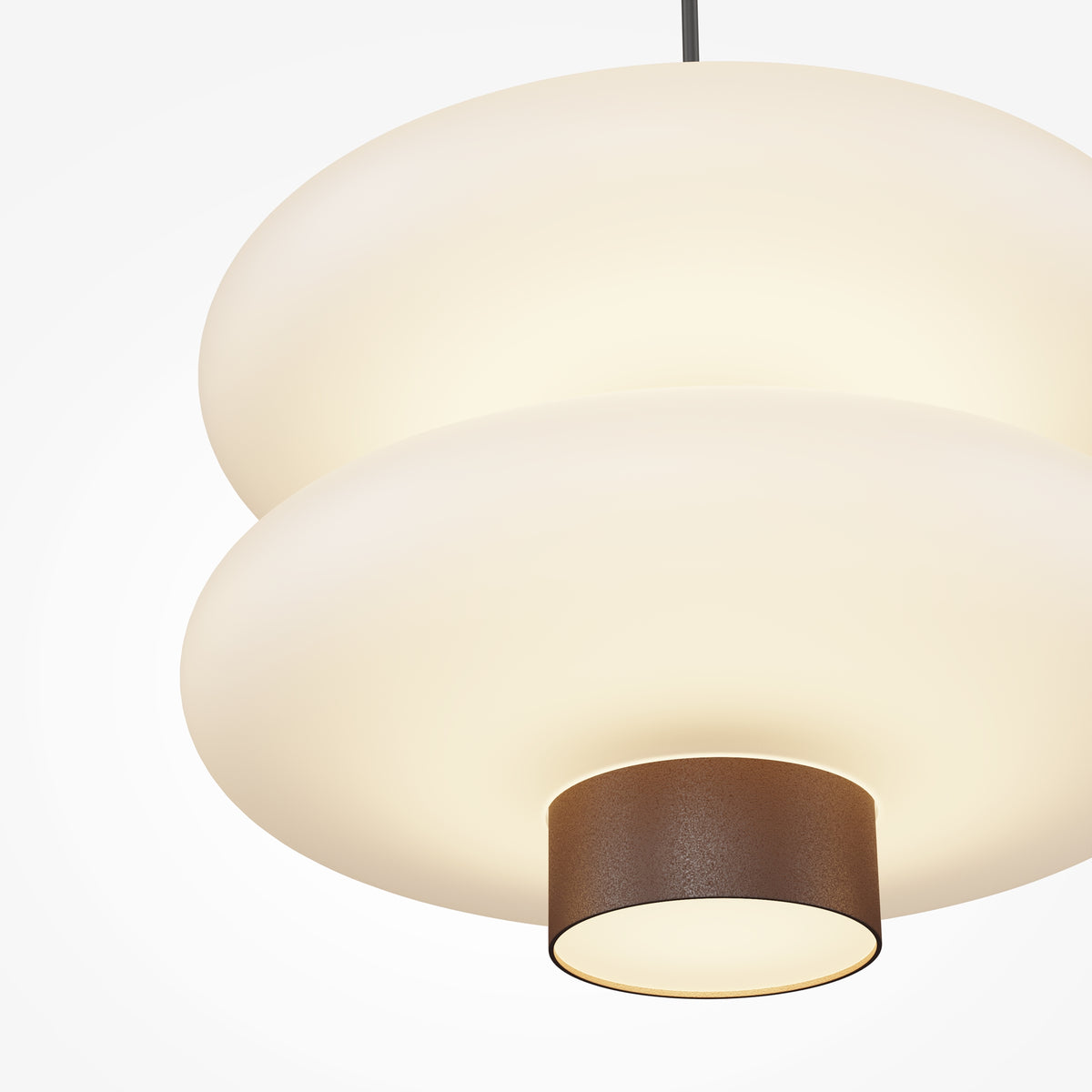 Lampada a sospensione Nuvem - Maytoni - Marrone - MOD497PL-L23BRK