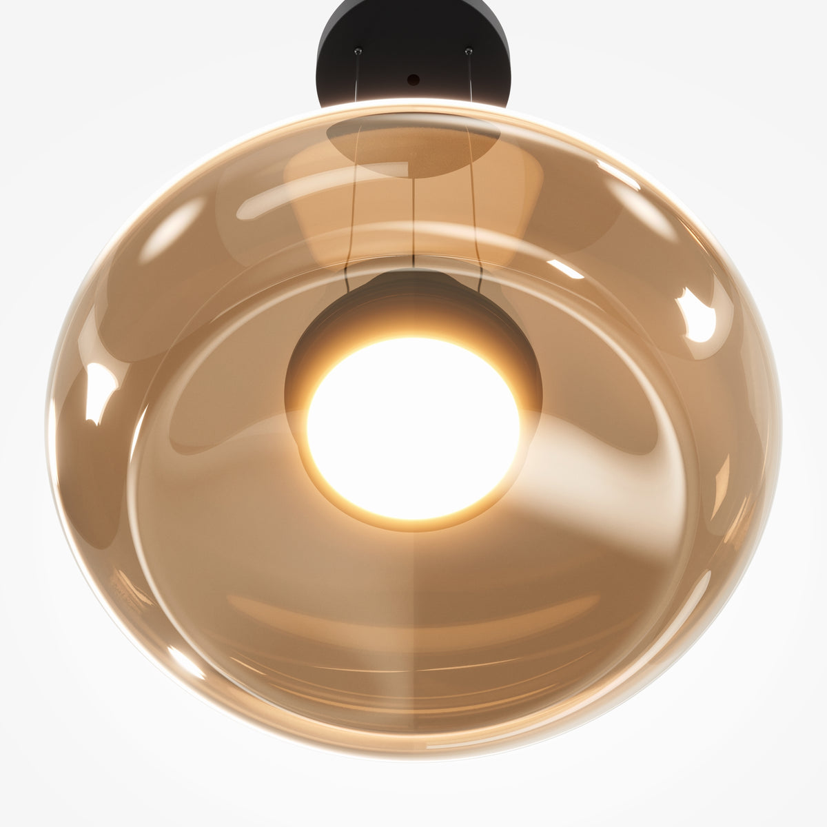 Lampada a sospensione Bassa - Maytoni - Nero - MOD501PL-L20BK