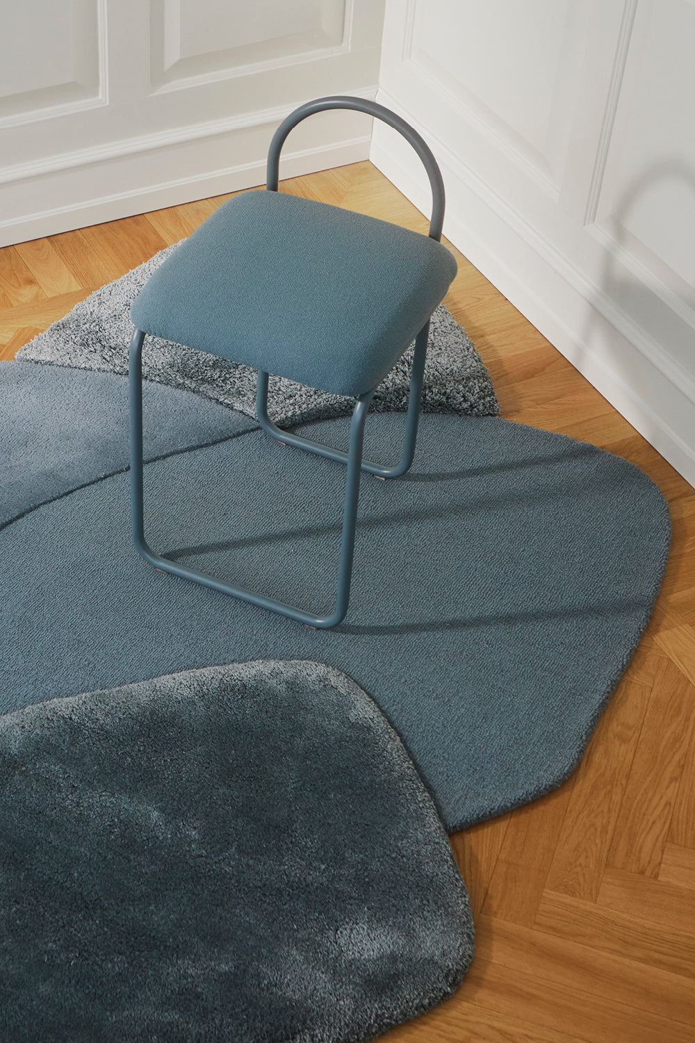 Tappeto MOLA - Blu polveroso - AYTM - L195xP140 CM