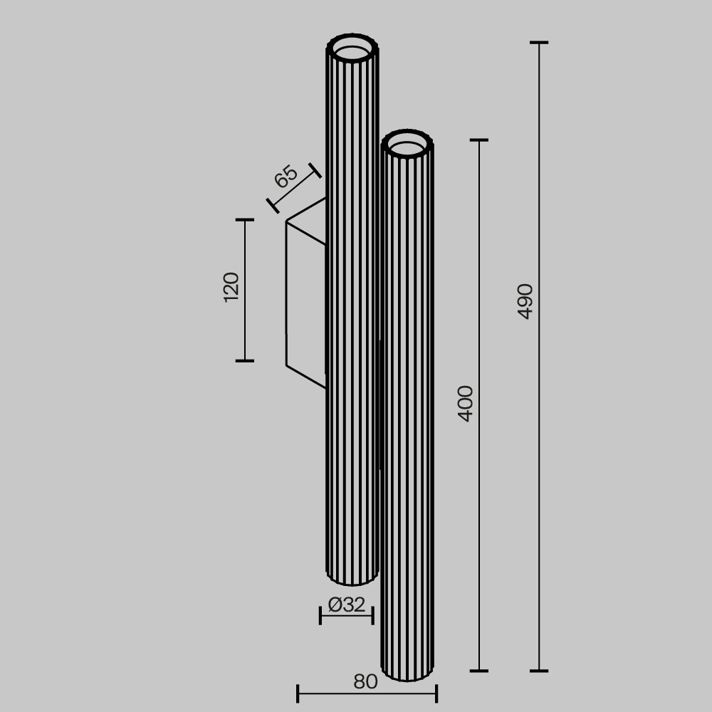 Lampada a muro Calipso - Maytoni - Bianco - C082WL-24W2.7K-W