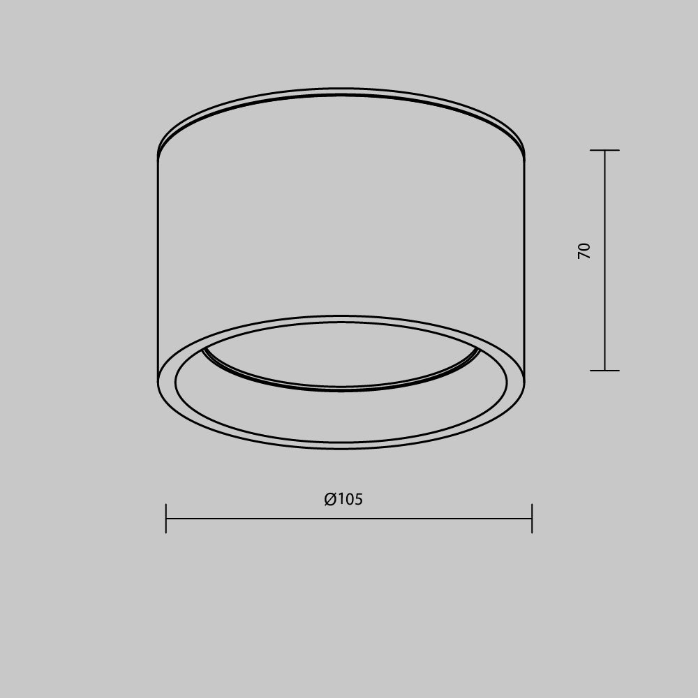 SET 4 PEZZI · Lampada da soffitto Hydra 3000K 1x10W 120° - Maytoni - Bianco - C090CL-10W3K-W · prezzo per 4 pezzi