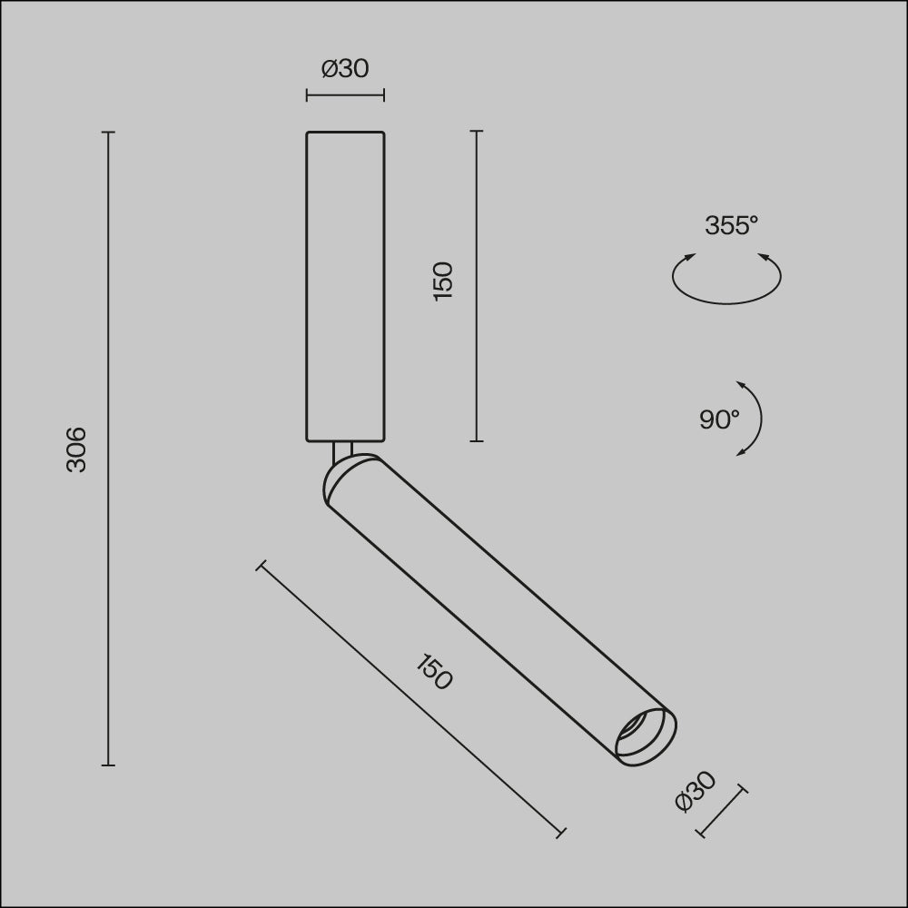 Lampada da soffitto Focus T - Maytoni - Ottone - C142CL-6W3K-BS