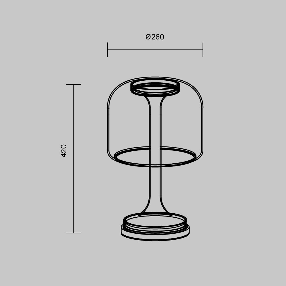 Lampada da tavolo Spirito - Maytoni - Oro - MOD286TL-L18G3K
