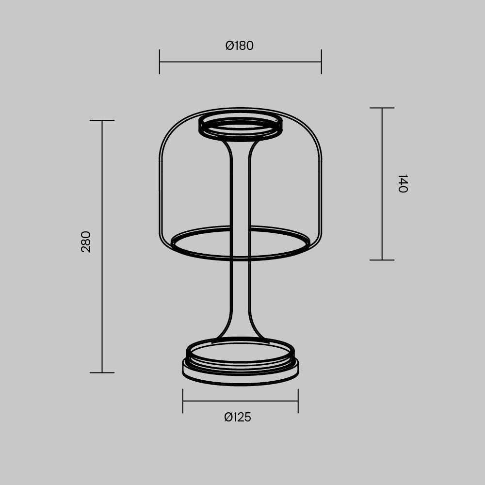 Lampada da tavolo Spirito - Maytoni - Bianco - MOD286TL-L8W3K