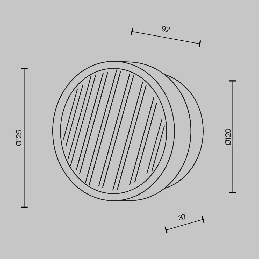 Lampada a muro Olo - Maytoni - Ottone - MOD493WL-L6BSK1