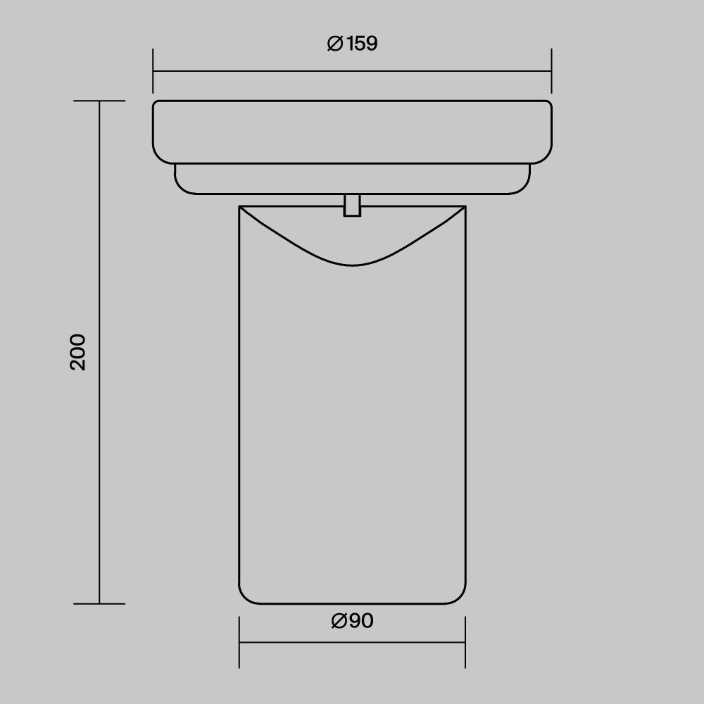 Lampada da tavolo ricaricabile Topo - Maytoni - Nero - MOD508TL-L5BK