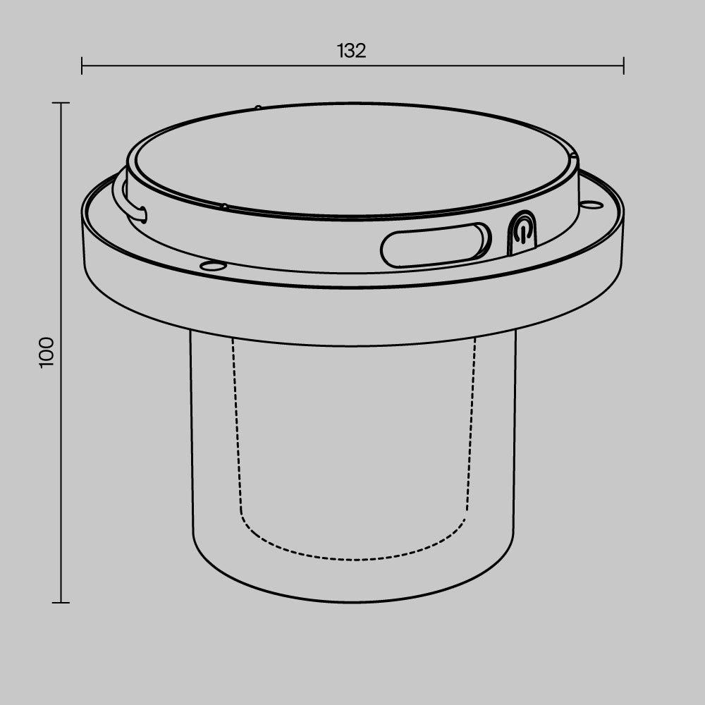 Lampada portatile da esterno Lantra - Maytoni - Nero - O146TL-L2B2K