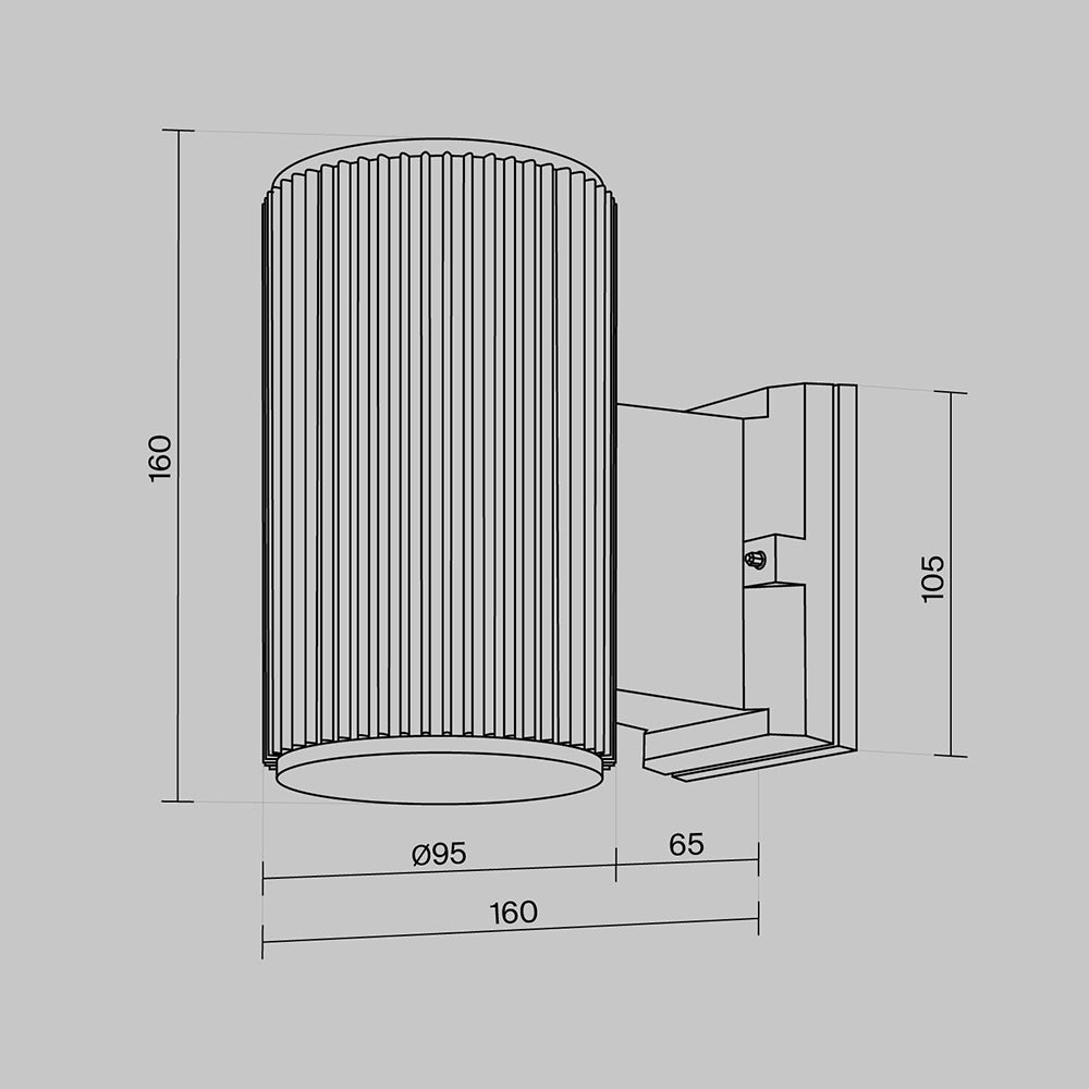 SET 2 PEZZI · Lampada a muro Rando - Maytoni - Bianco - O419WL-01W · prezzo per 2 pezzi