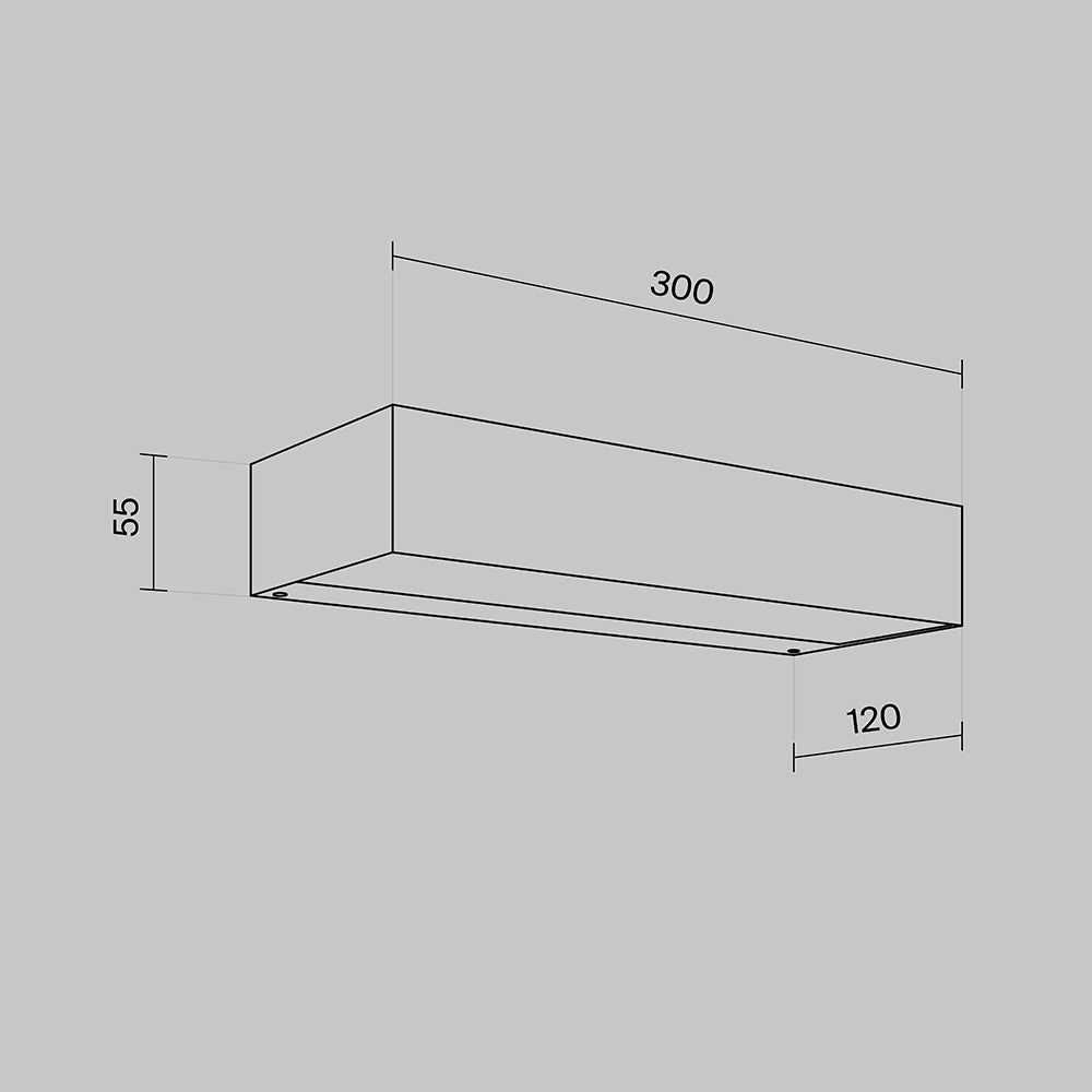 Lampada a muro Lot - Maytoni - Grigio - O428WL-L10GF3K