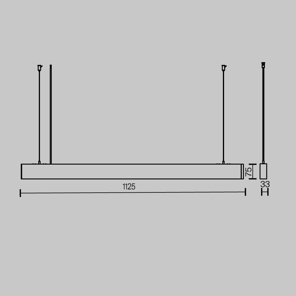 Lampada a sospensione Basis - Maytoni - Bianco - P051PL-36W2.7-6K-W