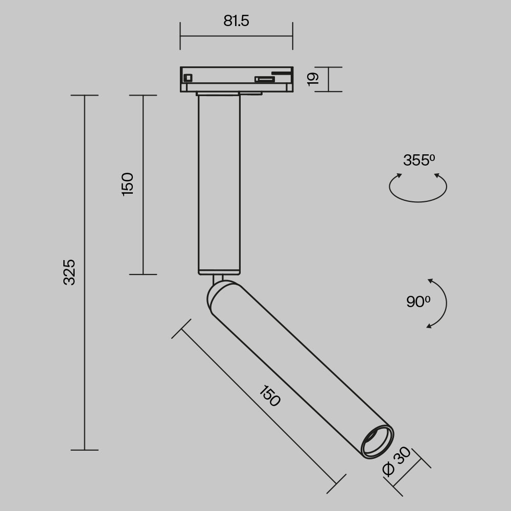 Sistemi a binario Focus Dual - Maytoni - Bianco - TR142-1-6W3K-W