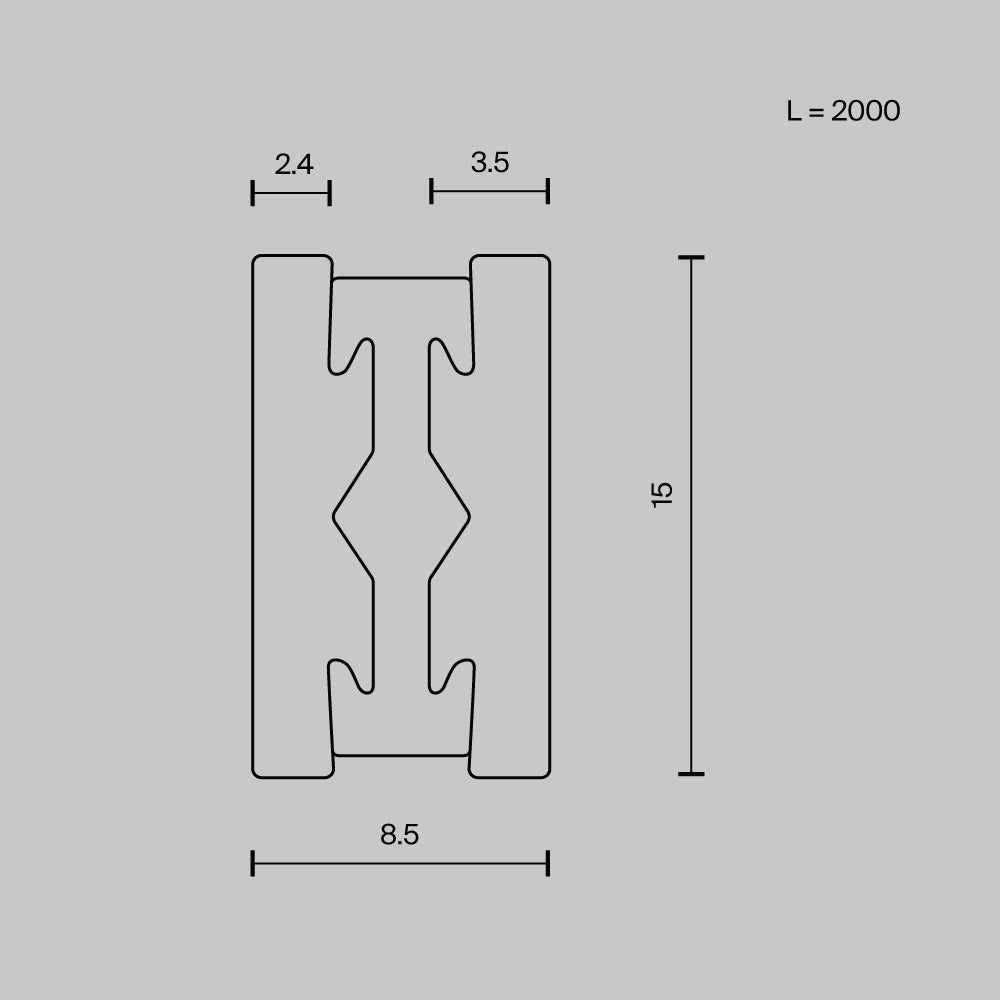 Binario Flarity - Maytoni - Nero - TRX154-112B