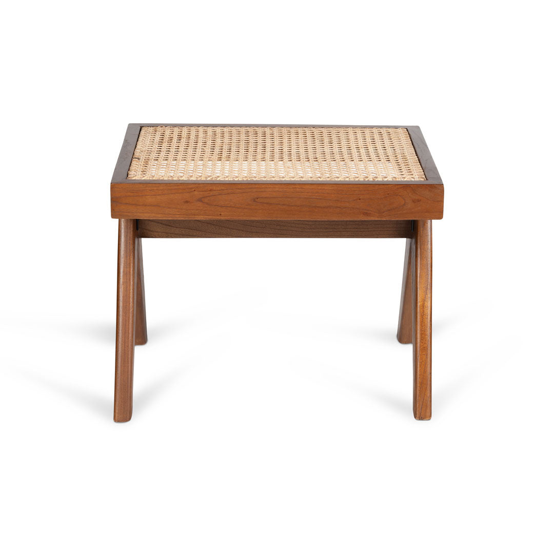 Footstool Easy Lounge Jean - Dark Brown - Pierre Jeanneret Edition