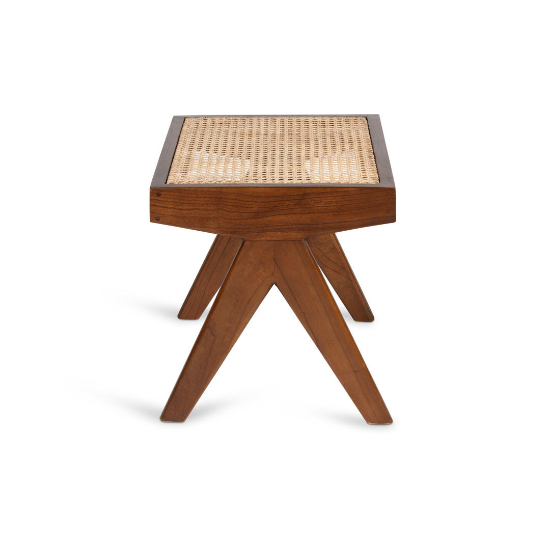 Footstool Easy Lounge Jean - Dark Brown - Pierre Jeanneret Edition