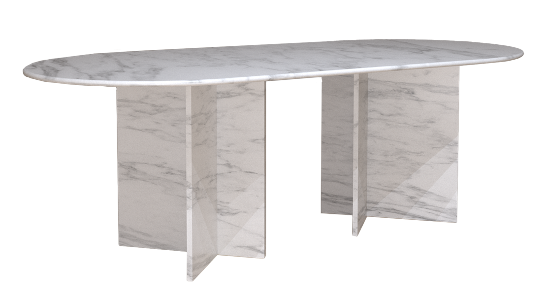 Table en pierre X 220x100cm - Fabriquée en Italie