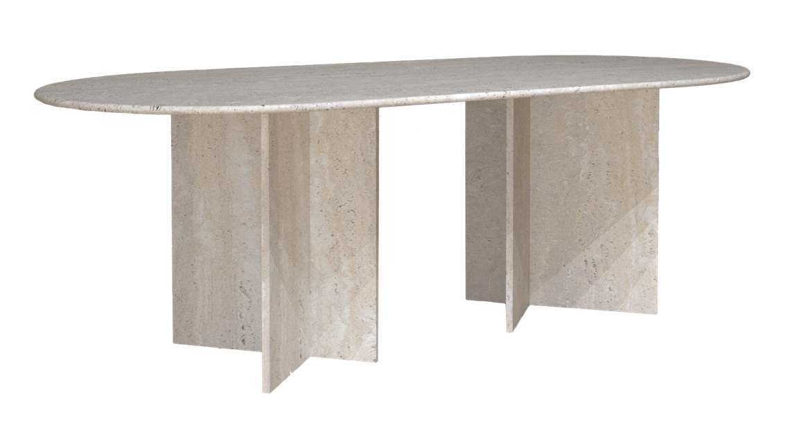 Table en pierre X 220x100cm - Fabriquée en Italie
