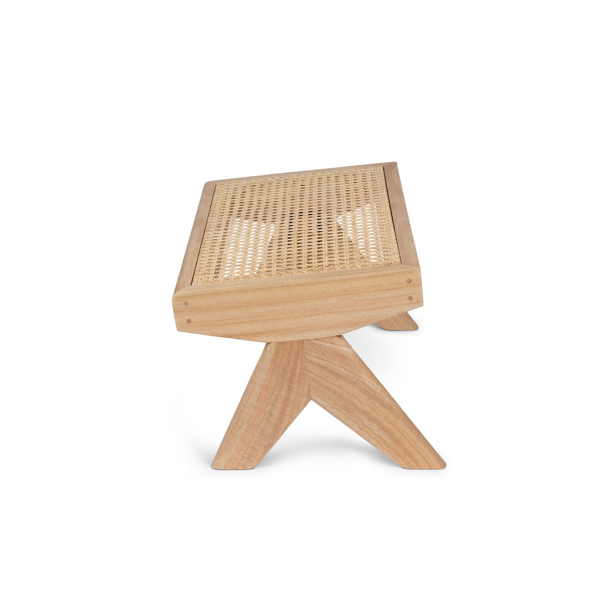 Footstool Kangaroo - Natural - Pierre Jeanneret Edition