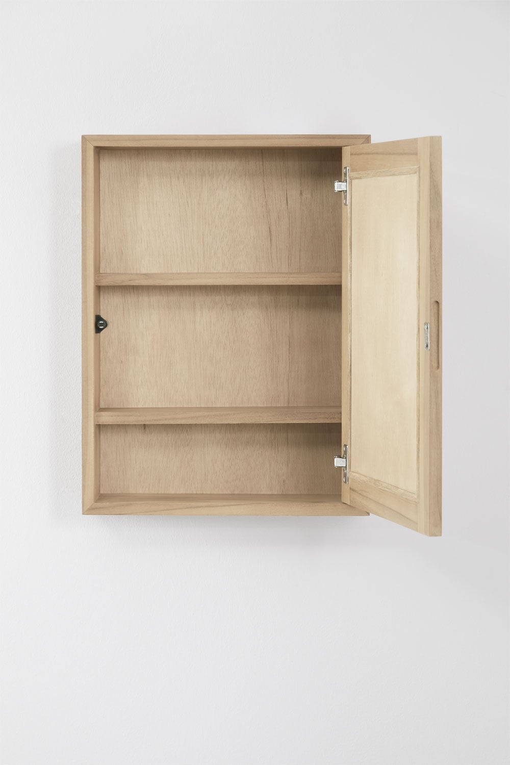 Ian - Pensile bagno con specchio 45x60 cm in legno di teak