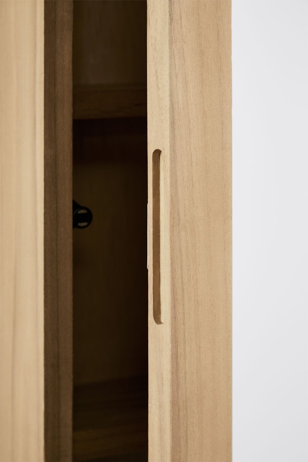 Ian - Pensile bagno con specchio 45x60 cm in legno di teak